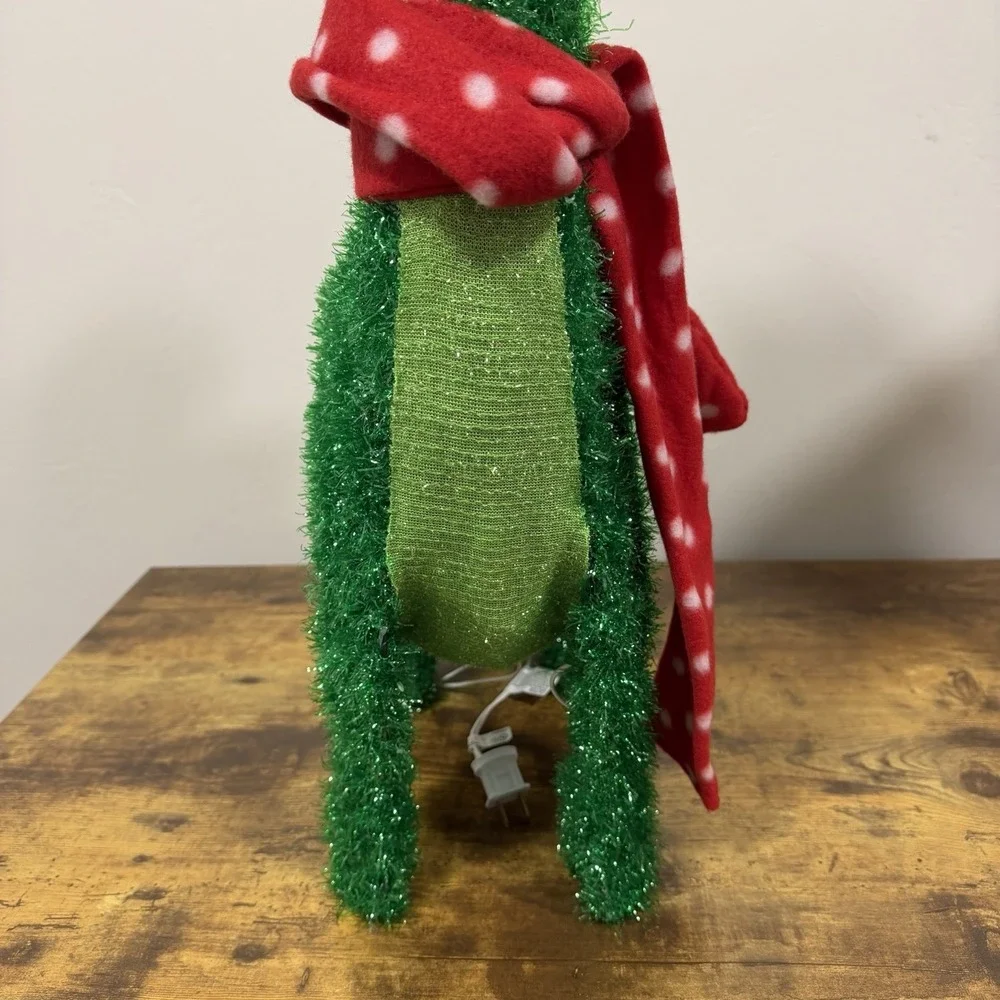 Wondershop Lit Tinsel Dinosaur Brontosaurus Christmas Holiday Yard‎ Decor 27.5